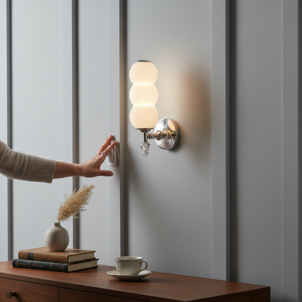 Aurelio Luxe Metallic 3-Tone LED Wall Light