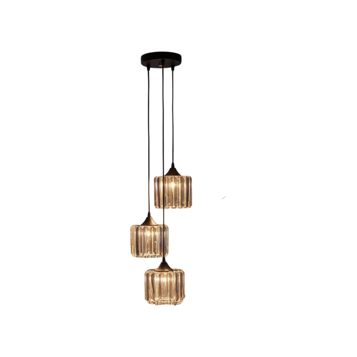 Aurum Noir Crystal Cascade Pendant
