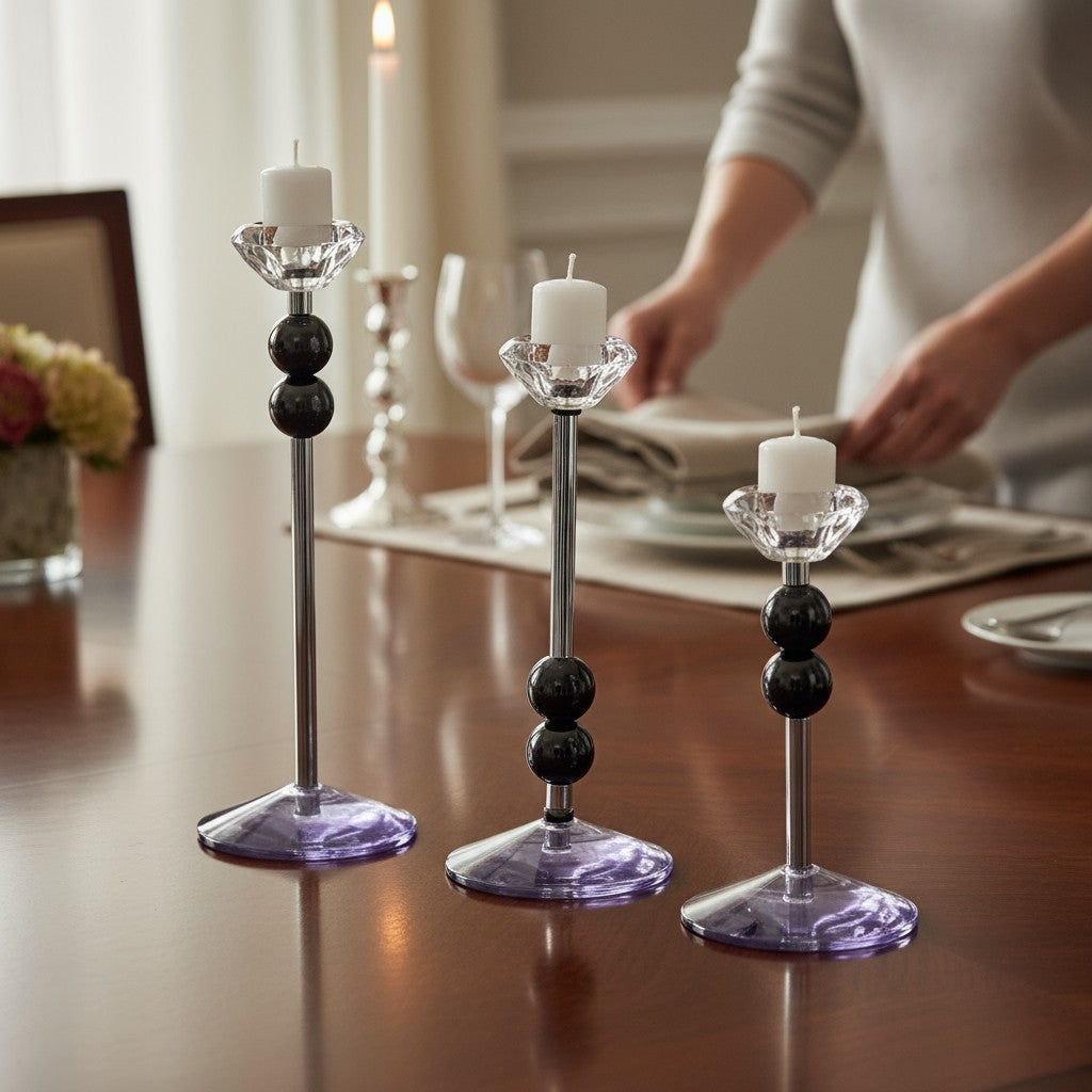 Aurora Metallic Candle Holder
