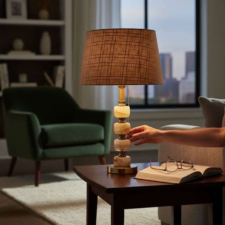Tallis Onyx Vintage Side Lamp