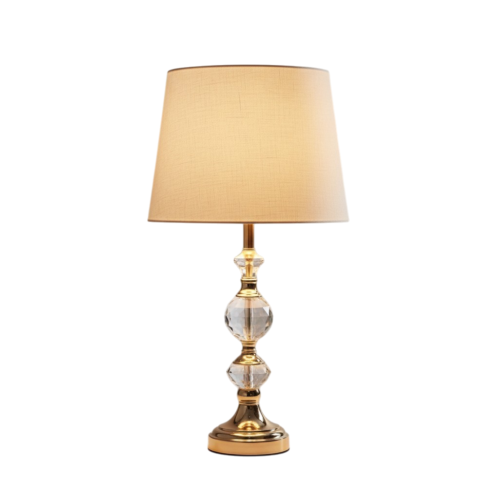 Elandra Curved Brass Table Lamp