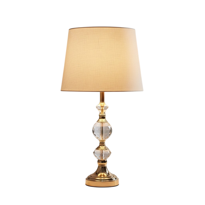 Elandra Curved Brass Table Lamp
