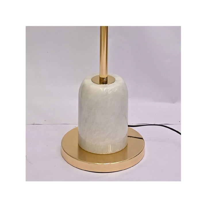 Luminous Frost – White Crystal 5-LED Floor Lamp