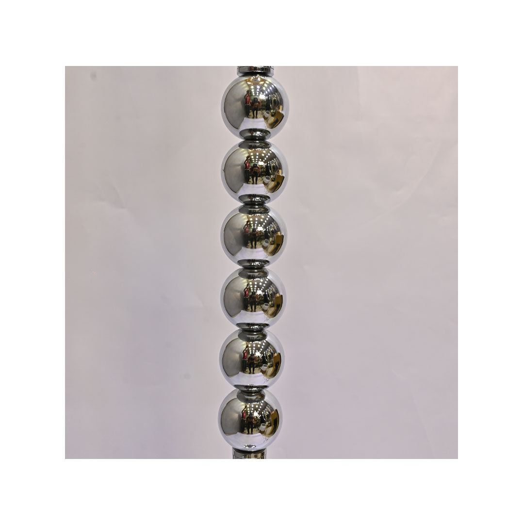 Onyx Steel – Silver Metallic Floor Lamp